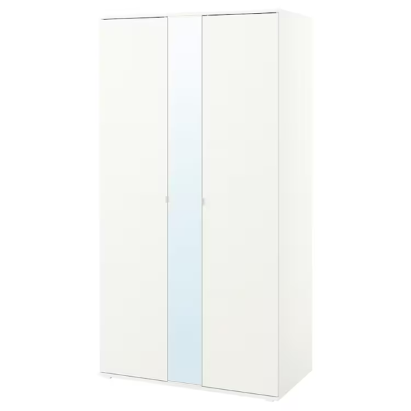 VIHALS Wardrobe with 2 doors, white