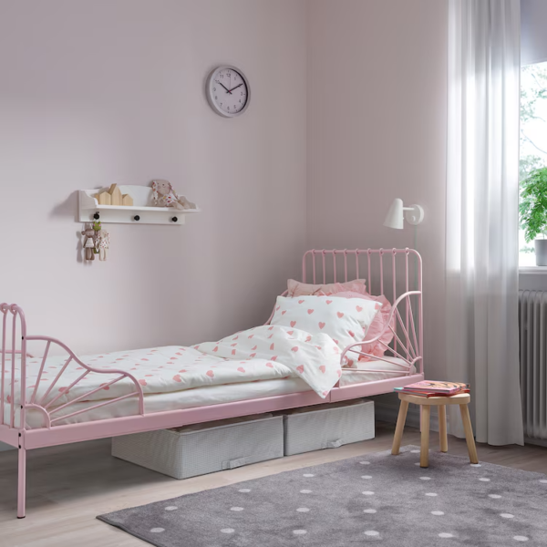 minnen-ext-bed-frame-with-slatted-bed-base-light-pink__0944273_pe797211_s5