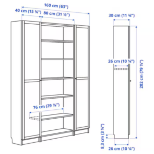 billy-oxberg-bookcase-combination-w-glass-doors-white__1128343_pe876559_s5