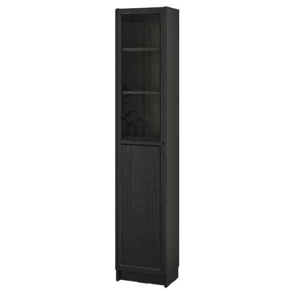 billy-oxberg-bookcase-with-panel-glass-door-black-oak-effect__1097042_pe864679_s5